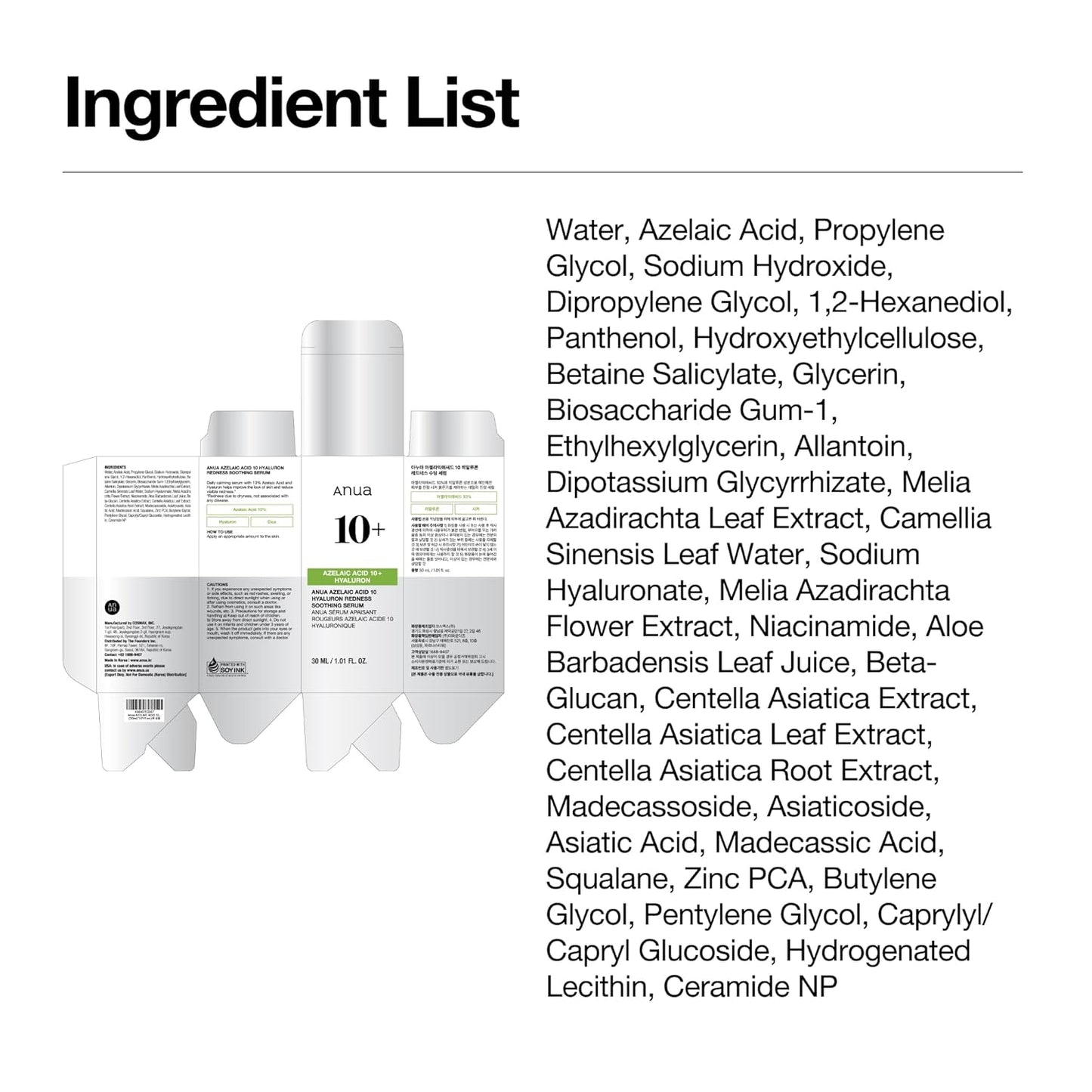 Azelaic Acid 10 Hyaluron Redness Soothing Serum