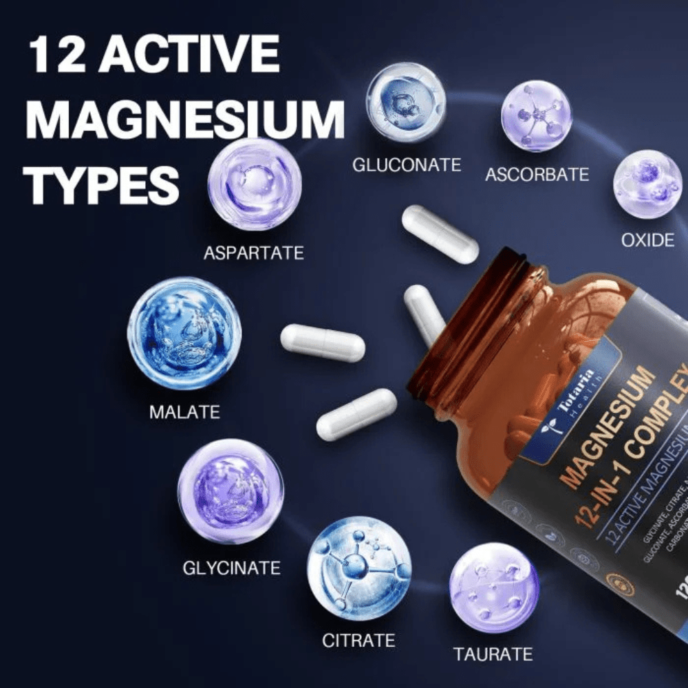 MagLab Pro™ 12 in 1 Magnesium Complex | 700 mg | 120 Capsules - Zalunas
