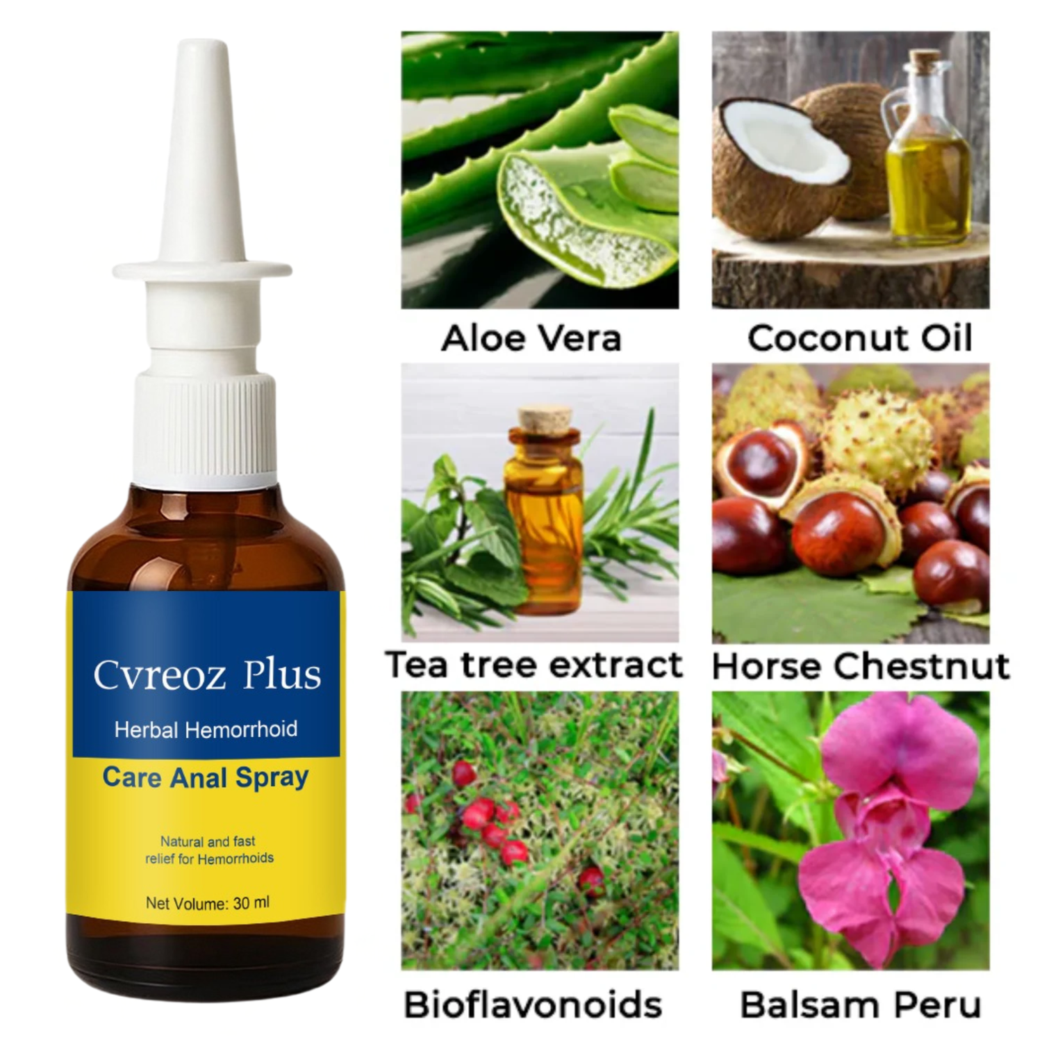 Aid Plus™ Herbal Hemorrhoid Spray