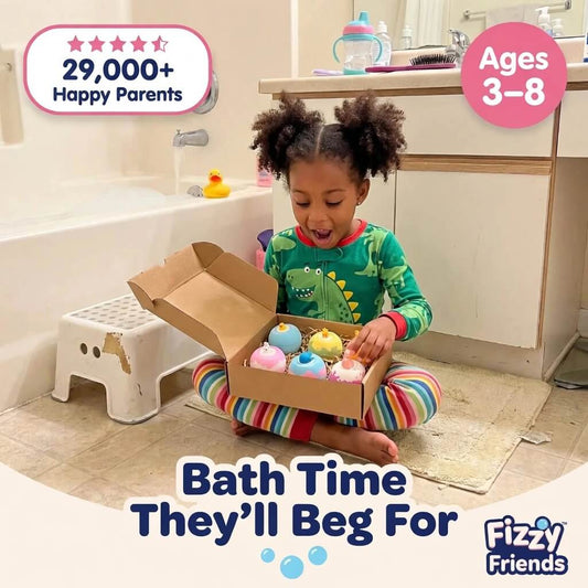 Extra Fizzy Friends Bath Bomb (6 Pieces — Free Shipping)